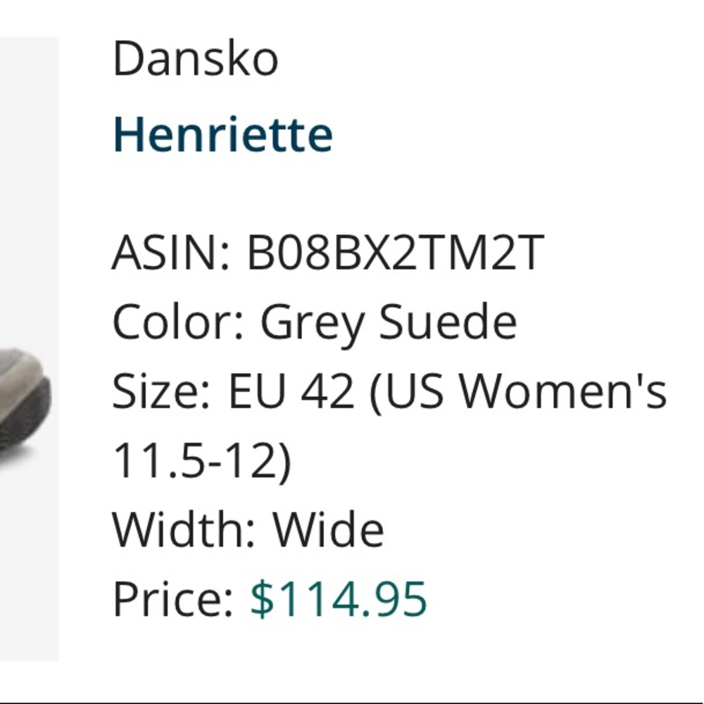 Dansko Henriette size 42W (11.5-12 wide) sneakers, light wear, arch supp… - Picture 8 of 10